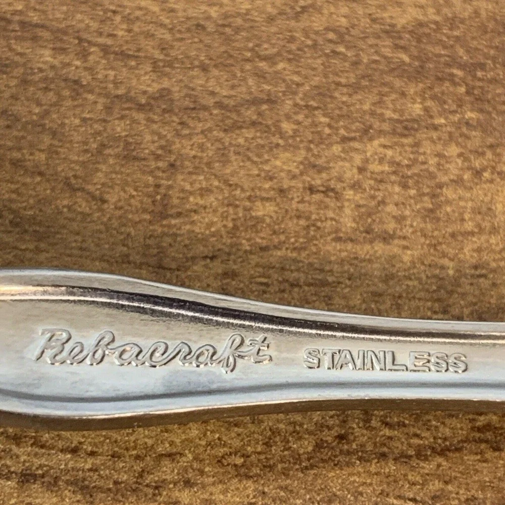 Reed & Barton Candace-Andrea 5 Teaspoons 3 Soup  8 PCs Total Stainless Japan